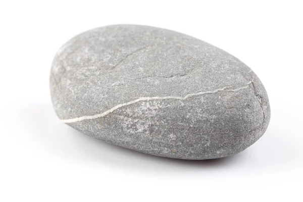 Piedra Zen Aislada Sobre Fondo Blanco Con Reflexión — Foto de Stock