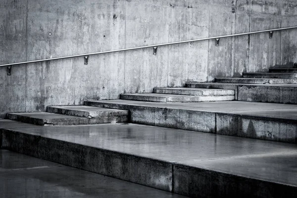 Outdoor Building Concrete Staircases Wet Floor — Stock Photo, Image