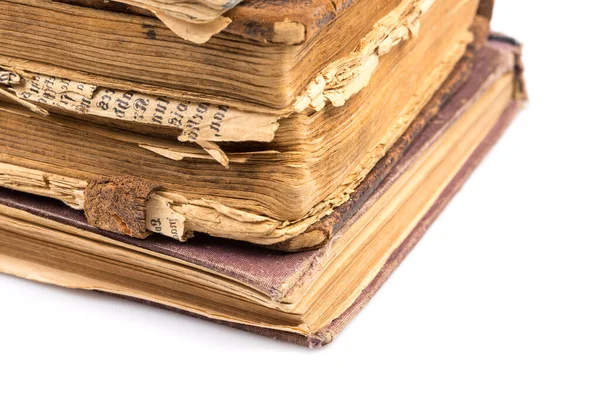 Beyaz Arkaplanda Eski Kitabı — Stok fotoğraf