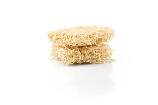 Ασιατικές Ramen Στιγμιαία Noodles Που Απομονώνονται Λευκό Φόντο — Φωτογραφία Αρχείου