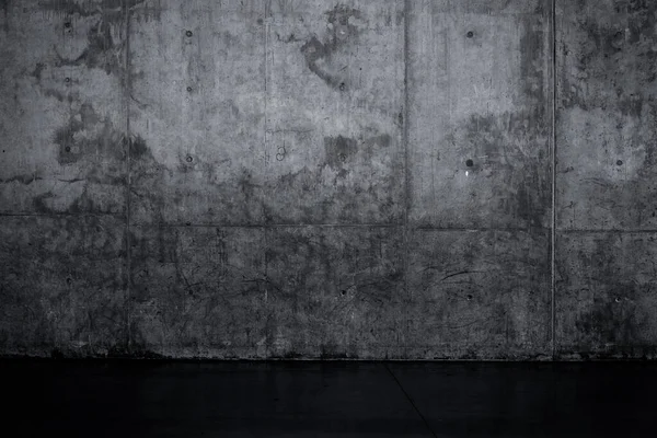 Grungy Σκούρο Συμπαγή Τοίχο Και Υγρό Πάτωμα Για Υφή Φόντου — Φωτογραφία Αρχείου