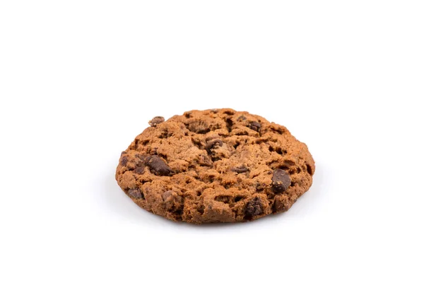 Chocolate Chip Cookie Isolated White Background — Stock Photo, Image
