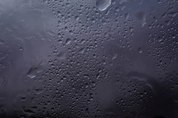 Druppels Regen Glazen Regendruppels Helder Raam — Stockfoto