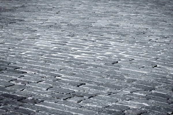 Granito Vecchia Texture Strada Pietra Come Sfondo — Foto Stock