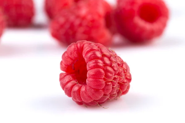 Fresh Raspberry Isolated White Background — Stock Photo, Image