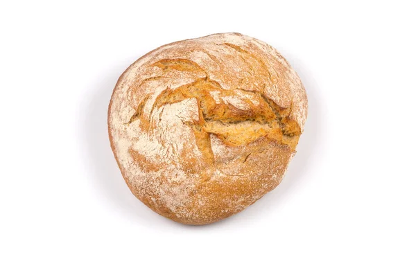 Ekmek Çörek Rulo Kompozisyonu Beyaz Arkaplanda Izole — Stok fotoğraf