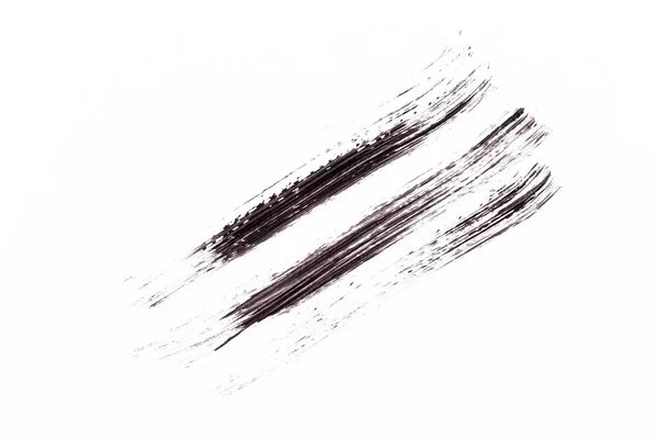Czarna Farba Izolowana Białym Tle Papieru — Zdjęcie stockowe