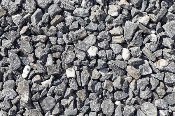 Crushed Grey Stone Ground Texture Background — Stock Photo, Image