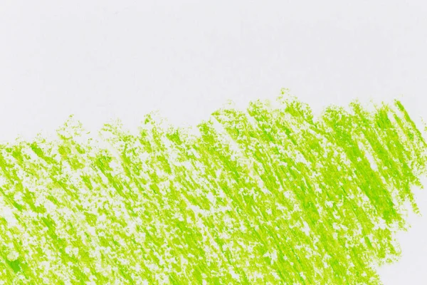 Green Color Crayon Hand Drawing Texture Background —  Fotos de Stock