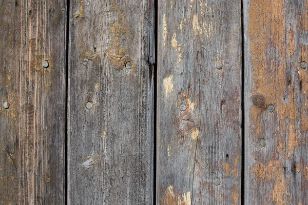 Perfectly Lit Wooden Background Weathered Wood Ruusty Nails — Stock Photo, Image