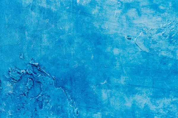 Elvont Kék Háttér Textúra Beton Vagy Vakolat Kézzel Készített Fal — Stock Fotó