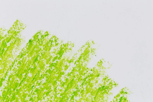 Green Color Crayon Hand Drawing Texture Background — 스톡 사진