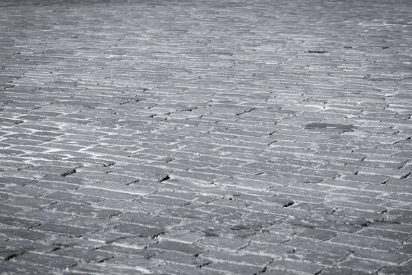 Granito Vecchia Texture Strada Pietra Come Sfondo — Foto Stock