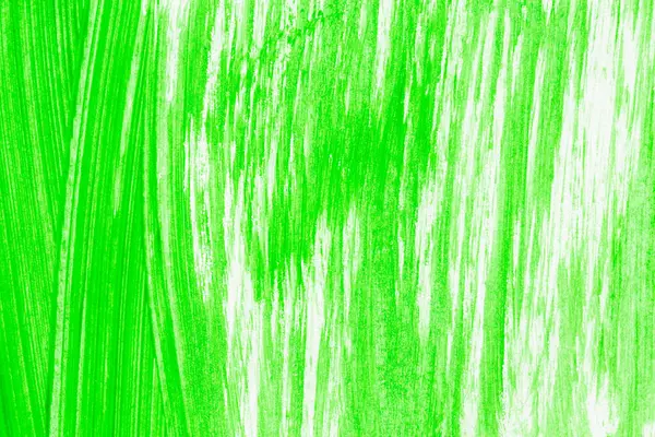 Acrylic Green Paint Texture Background Hand Made Brush Paper — Stock Photo, Image