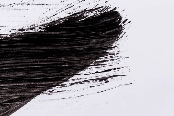 Чорна Фарба Ізольована Фоні Білого Паперу — стокове фото