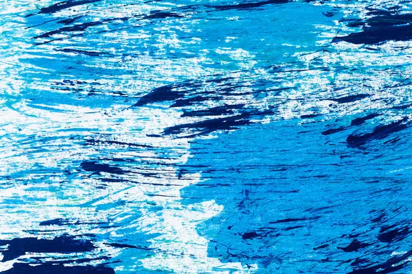 Bue Paint Texture Background Blue Color White Paper Brush Stroke — Φωτογραφία Αρχείου