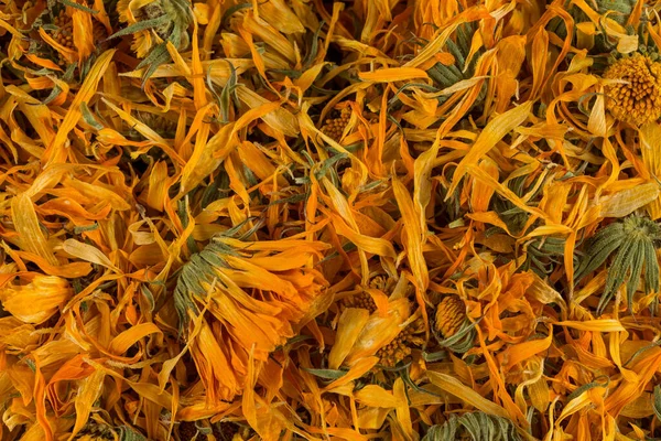 Calendula Flowewr Tea Infusion Background — Stock Photo, Image