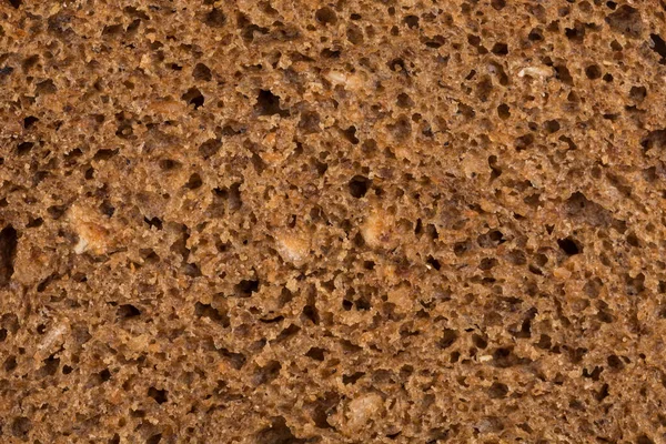 Szczegółowe Spojrzenie Tekstury Chleba Żytniego — Zdjęcie stockowe