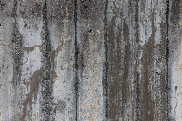 Gestreepte Grijze Betonnen Muur Achtergrond Textuur — Stockfoto