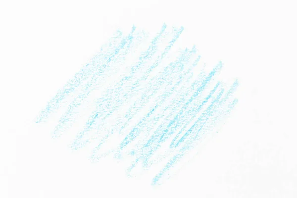 Wax Crayon Hand Drawing Blue Background Texture — Stock Photo, Image