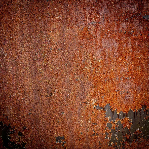 生锈的黑暗 Grunge 纹理金属背景 — 图库照片