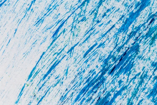 Bue Paint Texture Background Blue Color White Paper Brush Stroke — Foto Stock