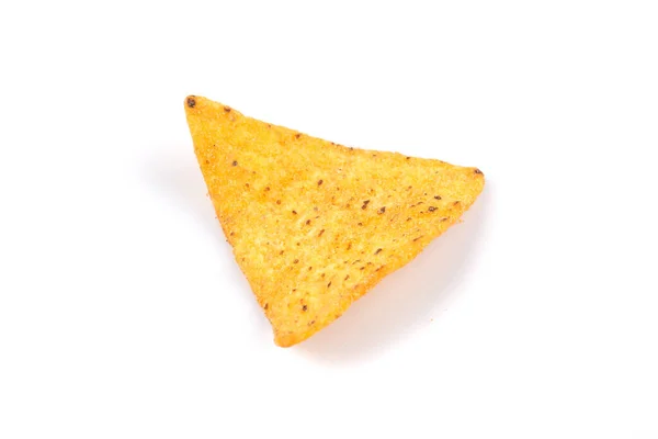 Mexikanska Majs Nachos Chips Isolerade Vit Bakgrund — Stockfoto