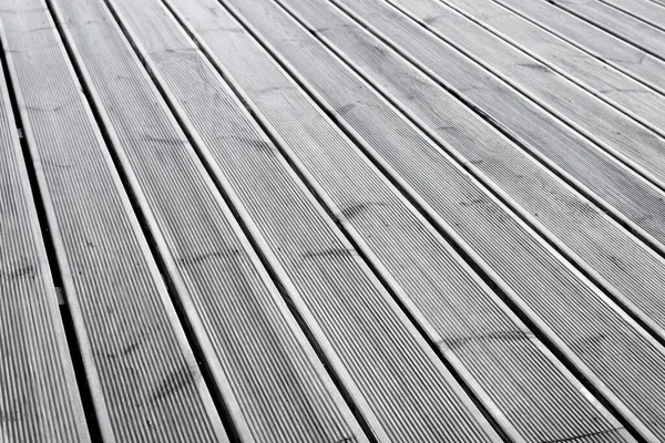 Nassen Holz Terrasse Boden Hintergrund Textur — Stockfoto