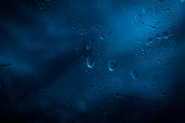 Csepp Eső Üveg Esőcseppek Világos Ablak — Stock Fotó