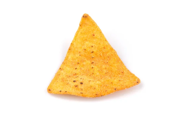 Mexikanische Mais Nachos Chips Isoliert Auf Weißem Hintergrund — Stockfoto