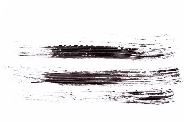 Schwarze Farbe Isoliert Auf Weißem Papier Hintergrund — Stockfoto