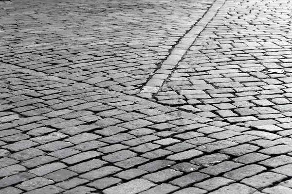 Olf Sreet 正方形のタイルを舗装パターン — ストック写真