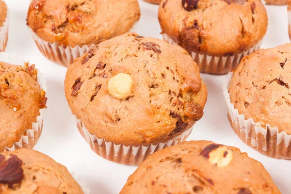 Sweet Muffins Isolated White Background — Stock Photo, Image