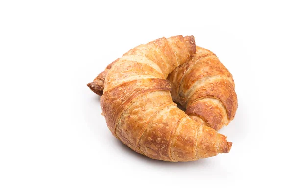 Fris Smakelijk Croissant Witte Achtergrond — Stockfoto