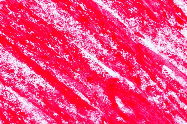 Rojo Blanco Crayones Crayones Trazos Textura Fondo — Foto de Stock