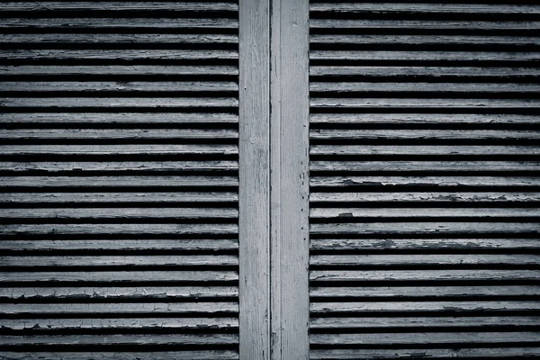 Bild Weißer Holzläden Die Ein Fenster Oder Eine Tür Bedecken — Stockfoto