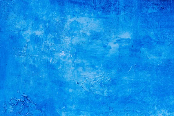 Abstrato Azul Fundo Textura Concreto Gesso Feito Mão Parede — Fotografia de Stock