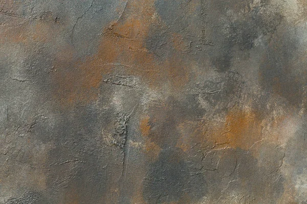 抽象生锈的巧克力金属背景纹理混凝土或石膏手工制造的墙 — 图库照片