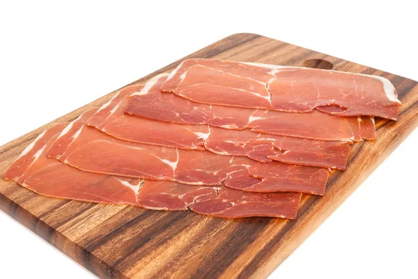 Carne Picada Presunto Seco Curado Espanha Jamon Iberico — Fotografia de Stock