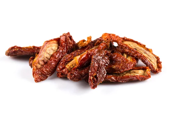 Dried Tomatoes Close White Background — Stock Photo, Image