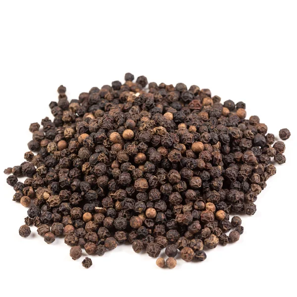 Black Pepper Placed White Background Isolated — Stock Photo, Image