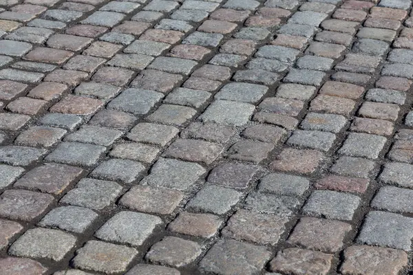 Granite Old Stone Road Texture Background — Stock Photo, Image