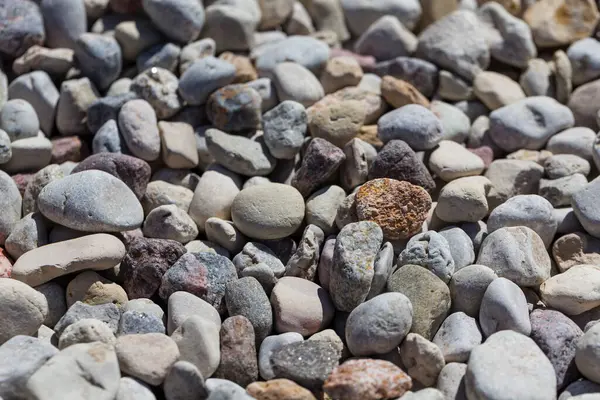 Pebble Stones Background Closeup Stones Texture — Stock Photo, Image