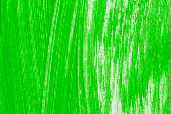 Acrylic Green Paint Texture Background Hand Made Brush Paper — Photo