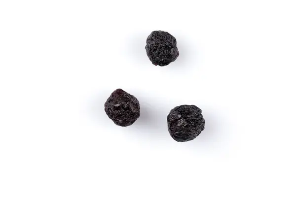 Dried Blueberries Fruit White Background — Stock Photo, Image