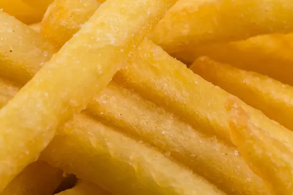 Friture Frite Pommes Terre Gros Plan Pour Fond — Photo