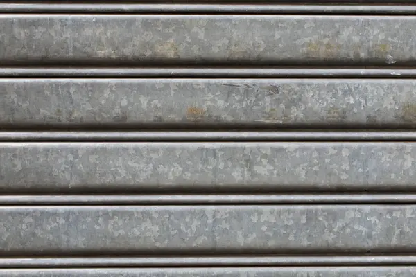 Metallische Rollladentür Dunkel Und Schmutzig Details Stockbild