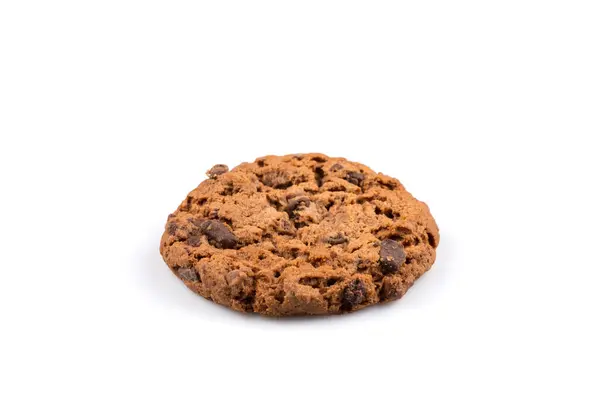 Chocolate Chip Cookie Isolated White Background — Stock Photo, Image
