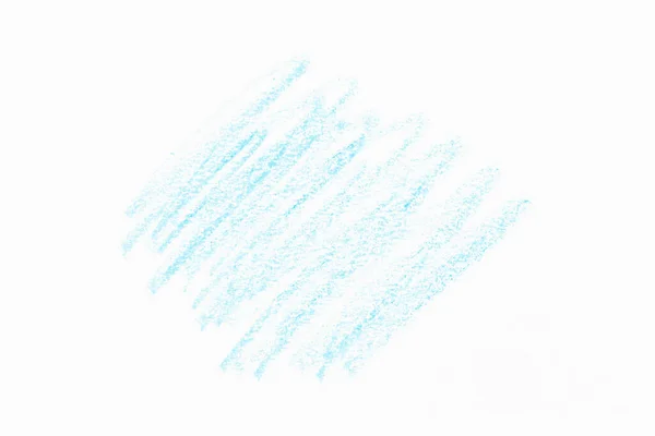Wax Crayon Hand Tekening Blauwe Achtergrond Textuur — Stockfoto