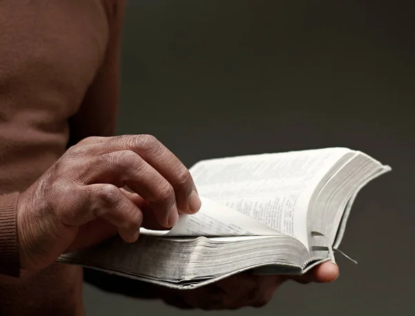 Gebet Gott Mit Bibelbuch — Stockfoto